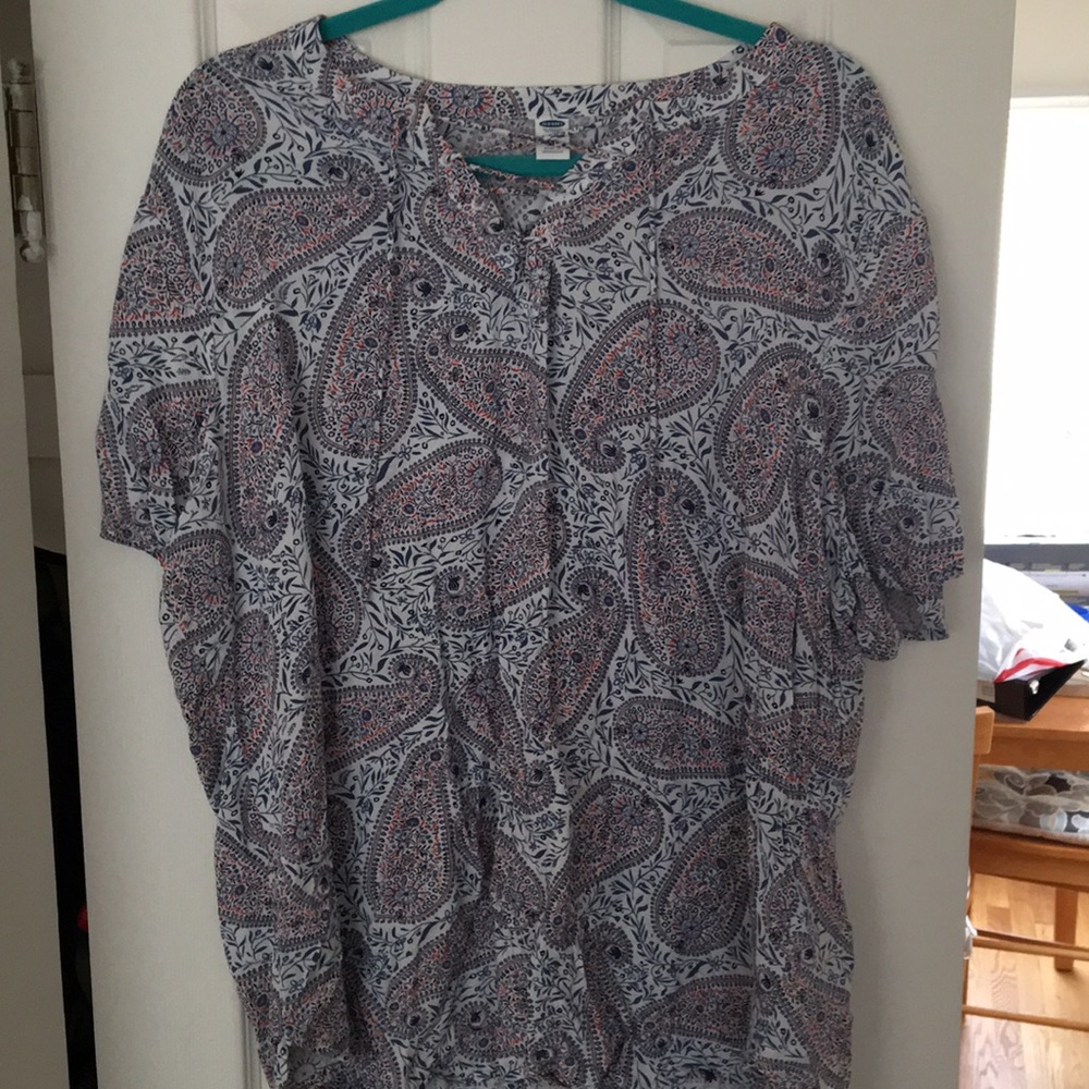 Paisley print short sleeve
